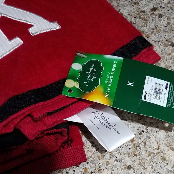 New With Tag "K" Monogram Hand Towel Set - Picture 4 of 4